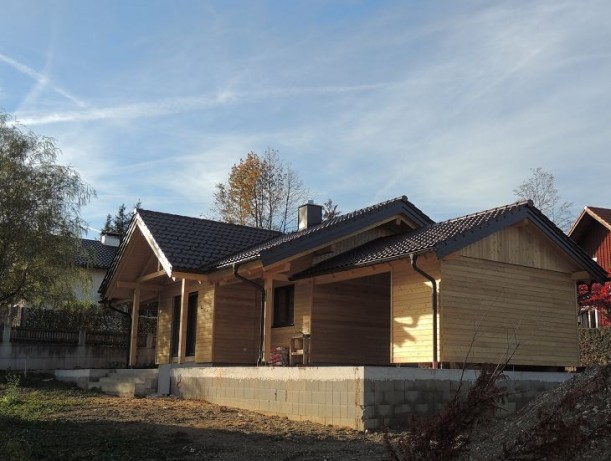 Bodenplatte und Terrasse fÃ¼r Holzhaus, Lamprechtshausen